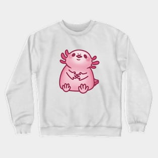 Cute Pink Axolotl Crewneck Sweatshirt